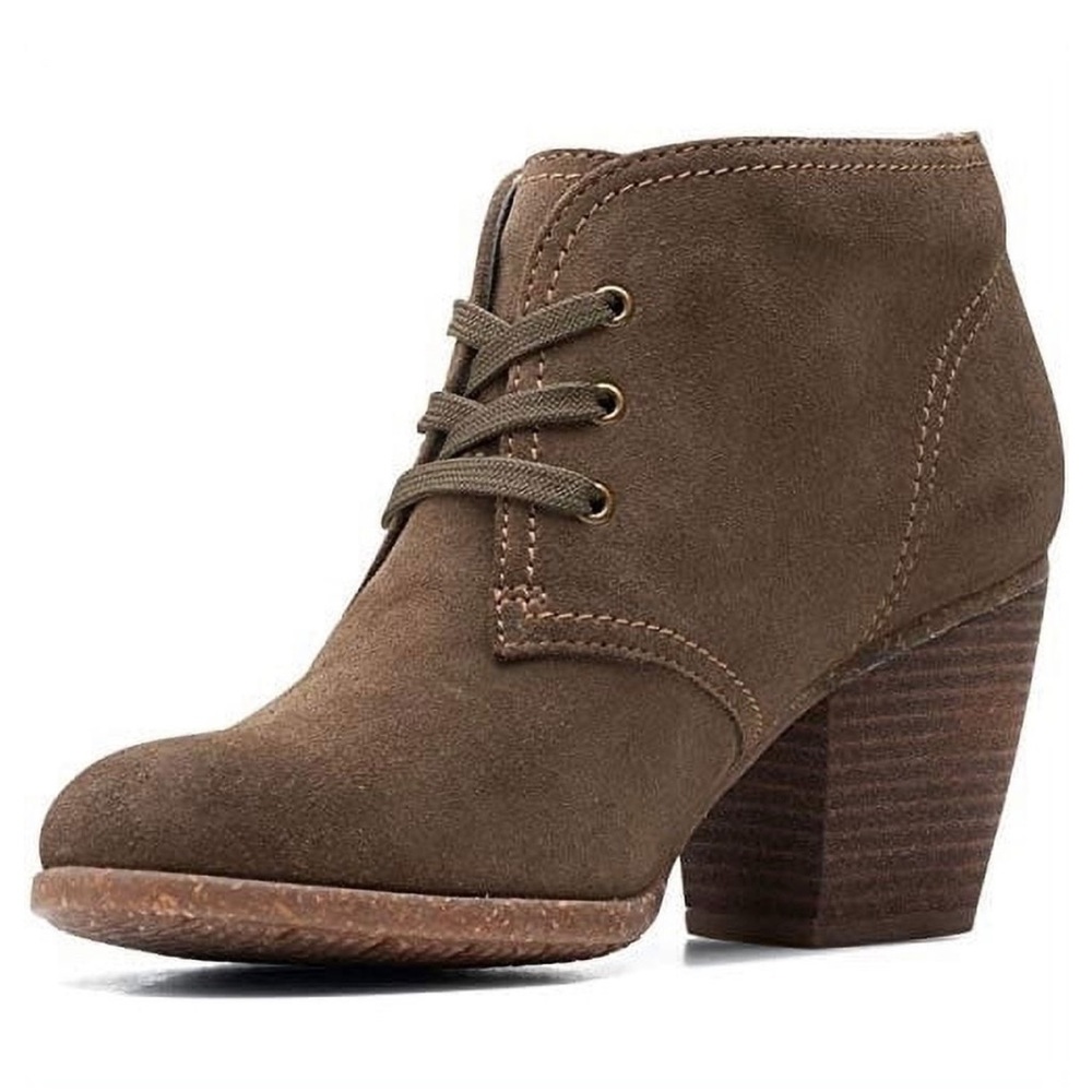 Clarks Bergen Lace Dark Oli, women’s 8.5, like new